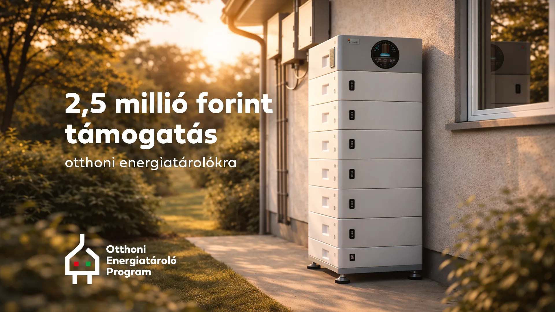 Otthoni Energiatároló Programra illusztráció